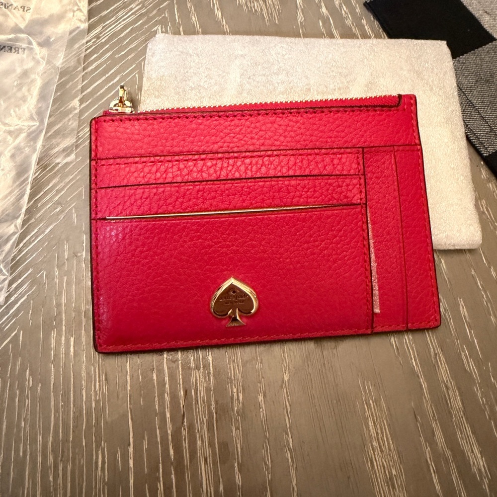 Kate Spade Vibrant Red Card Holder